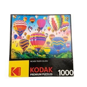 Kodak Premium Puzzle 1000 Pieces Colorful Hot Air Balloons Cra-Z-Art Sealed Bag